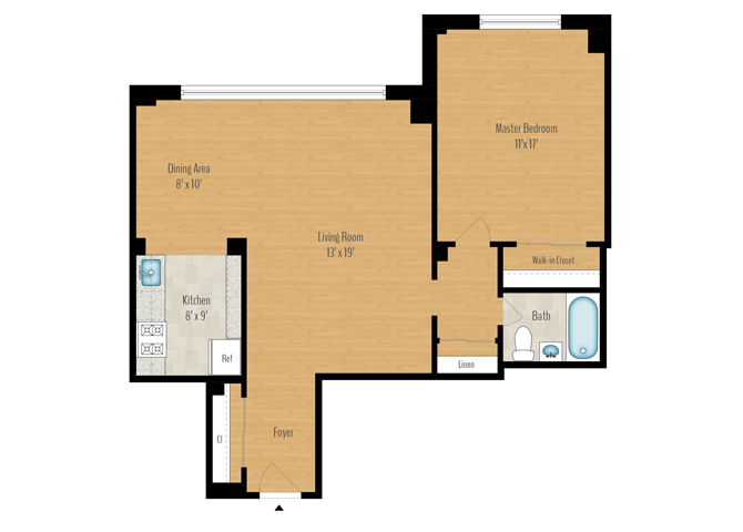 1 Bedroom Image