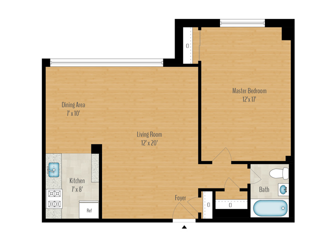 1 Bedroom Image