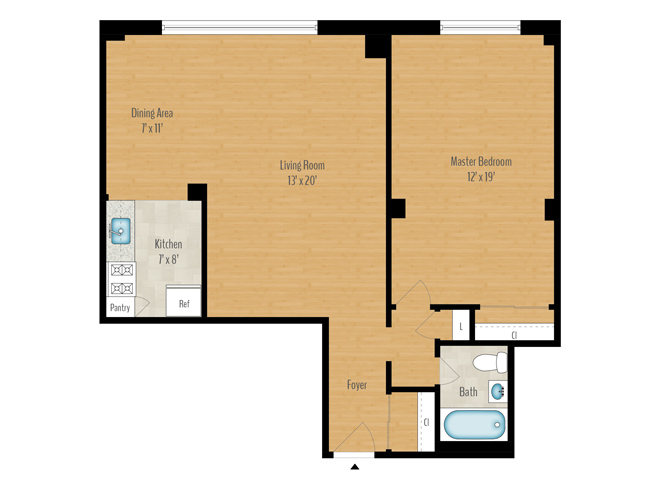 1 Bedroom Image