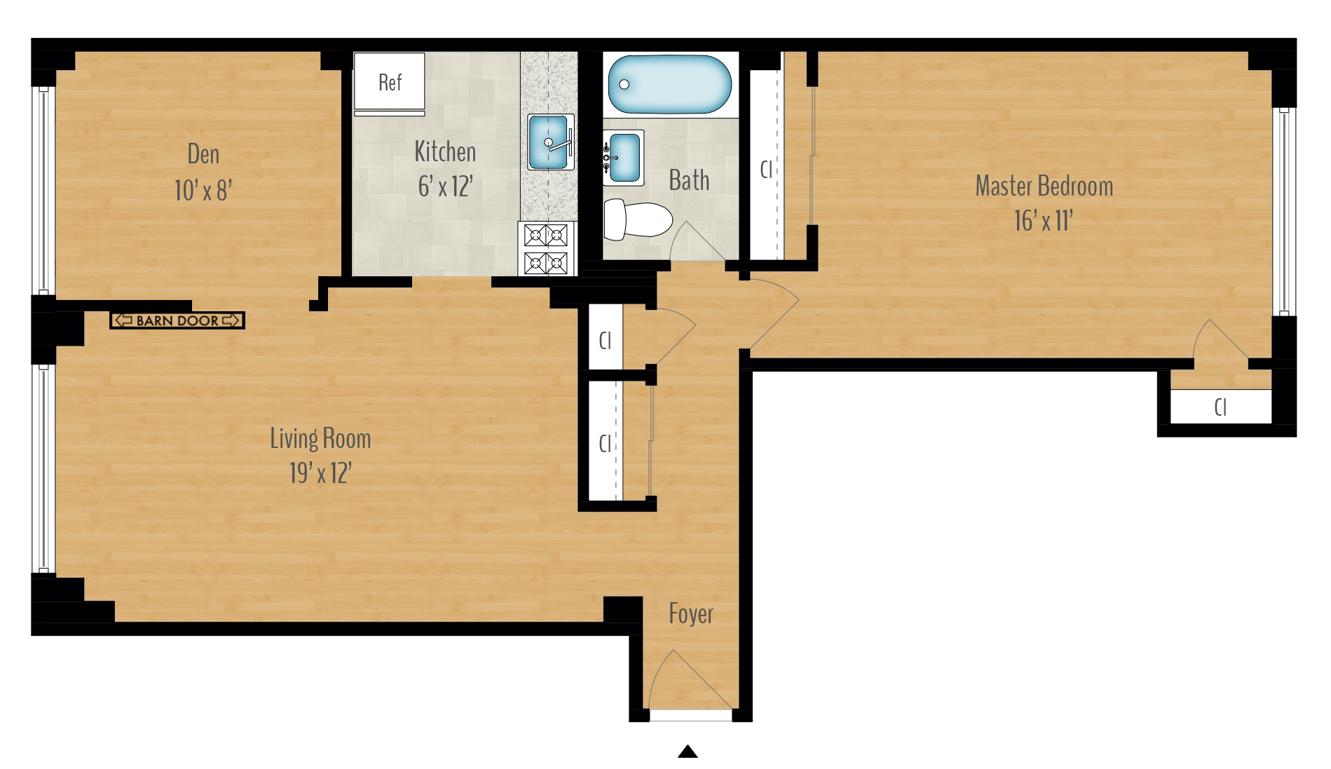 1 Bedroom + Den Image