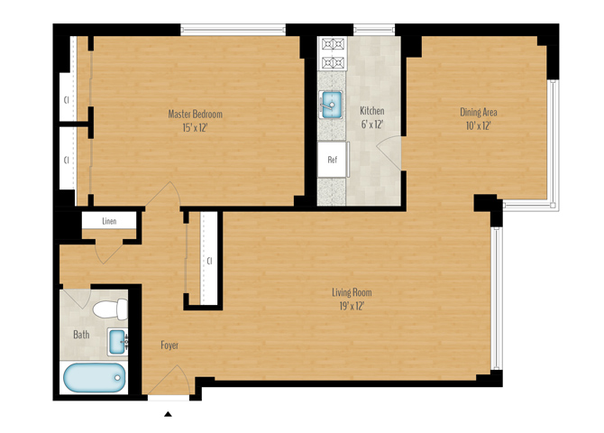 1 Bedroom Image