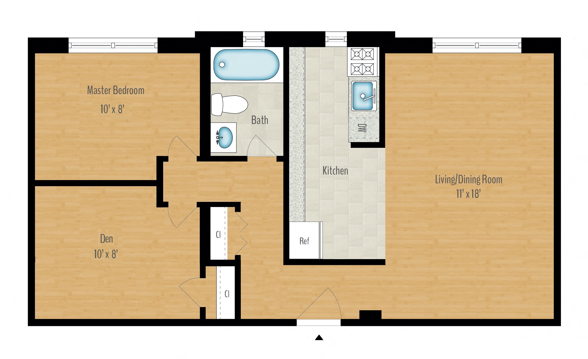 1 Bedroom + Den Image