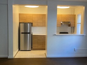 Renovated Apartment Kitchen At Macomb Gardens Apartments In Washington D.C.