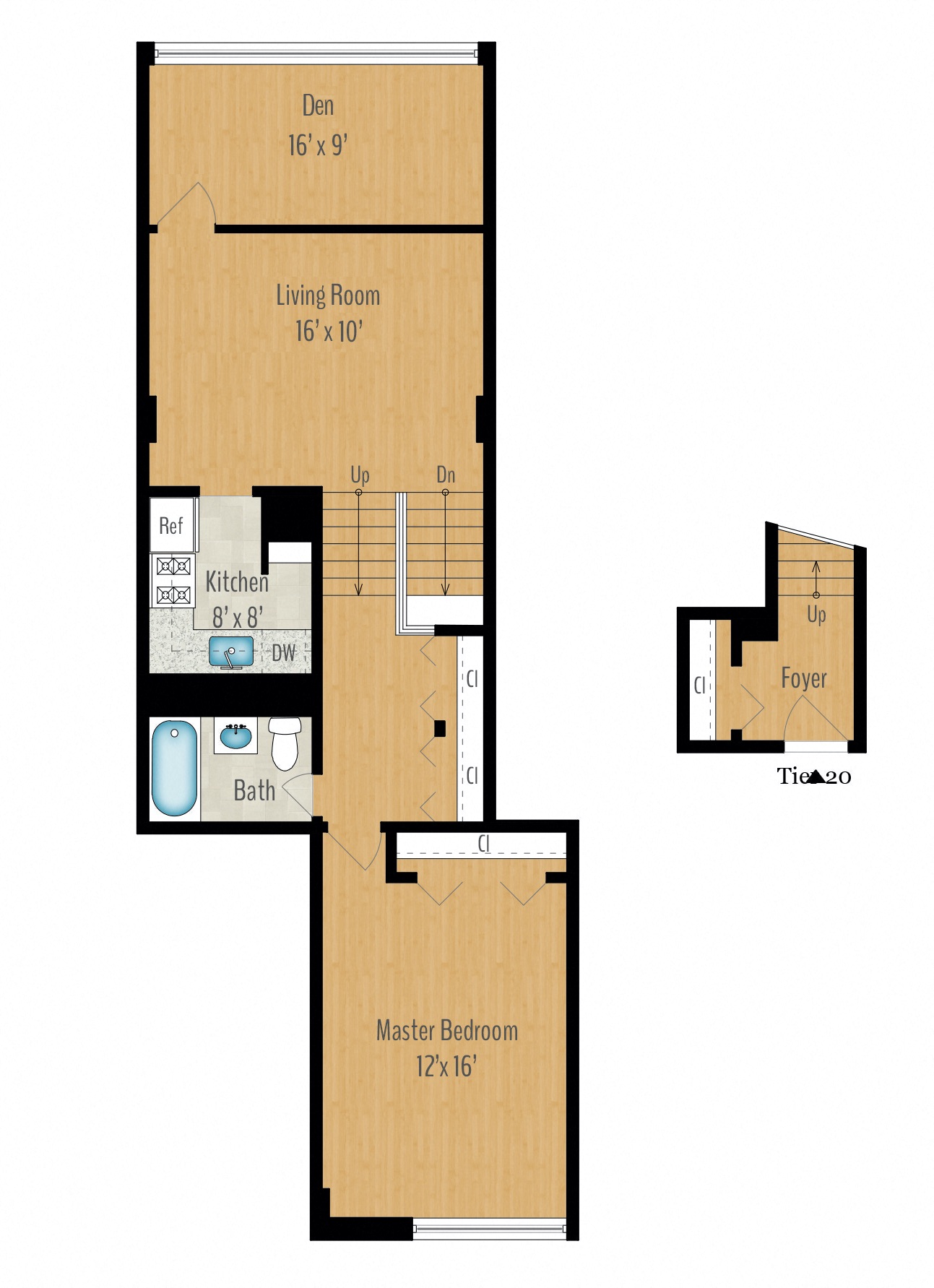 1 Bedroom + Den Image