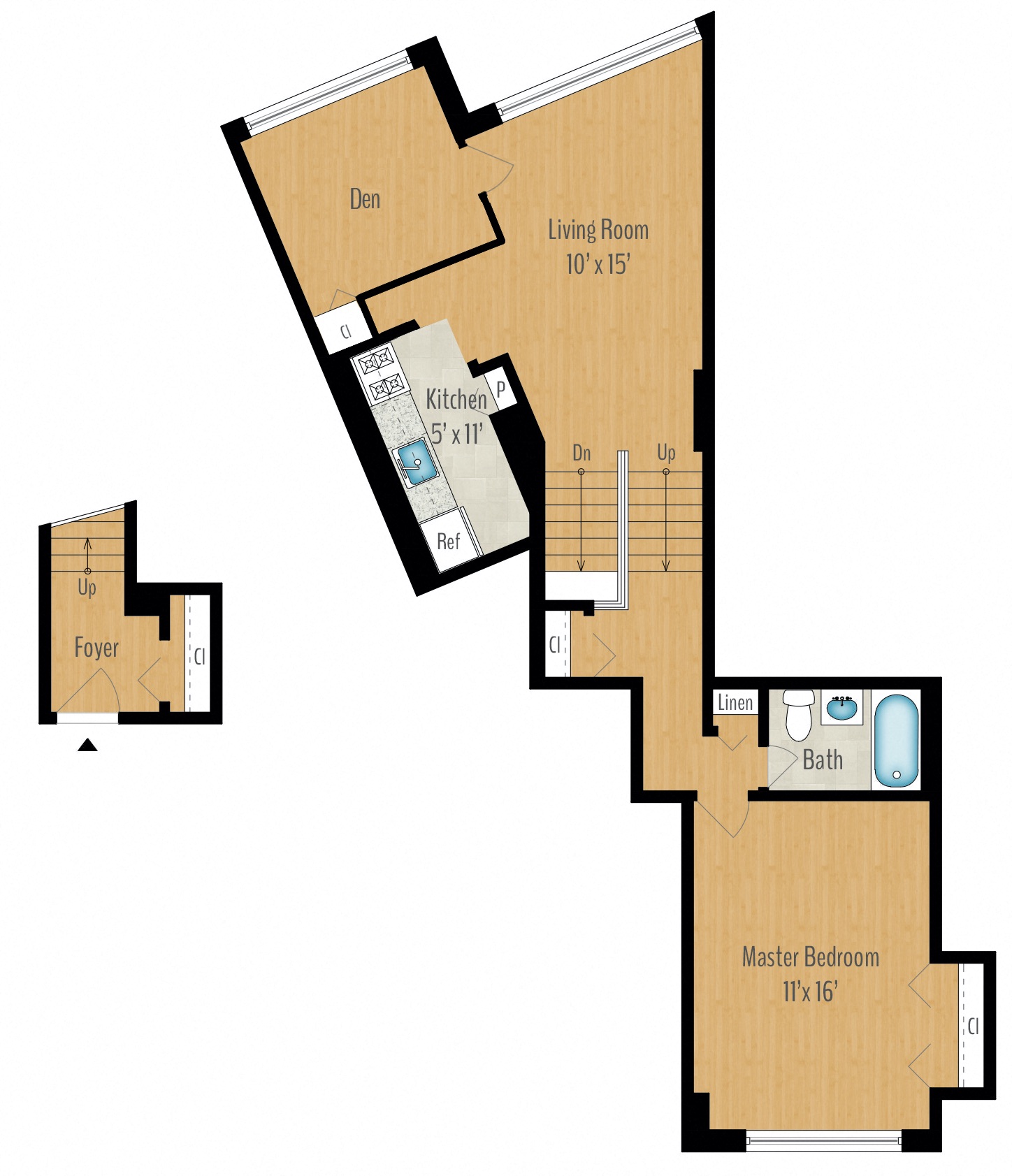 1 Bedroom + Den Image