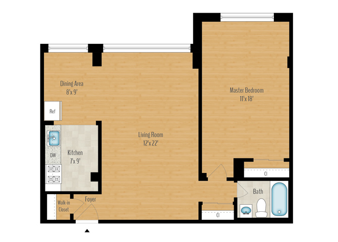 1 Bedroom Image