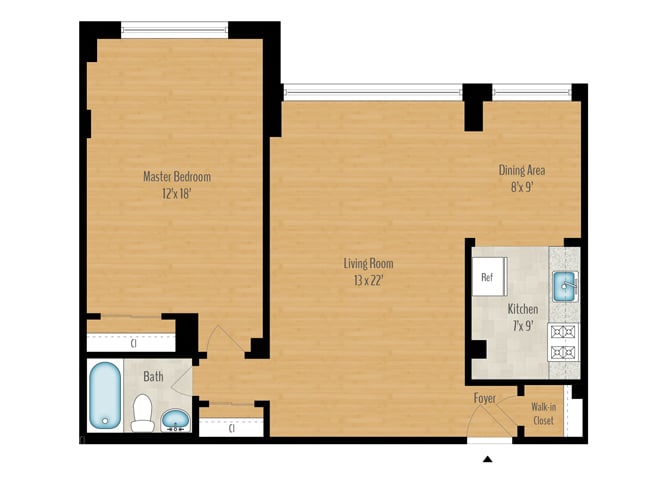 1 Bedroom Image