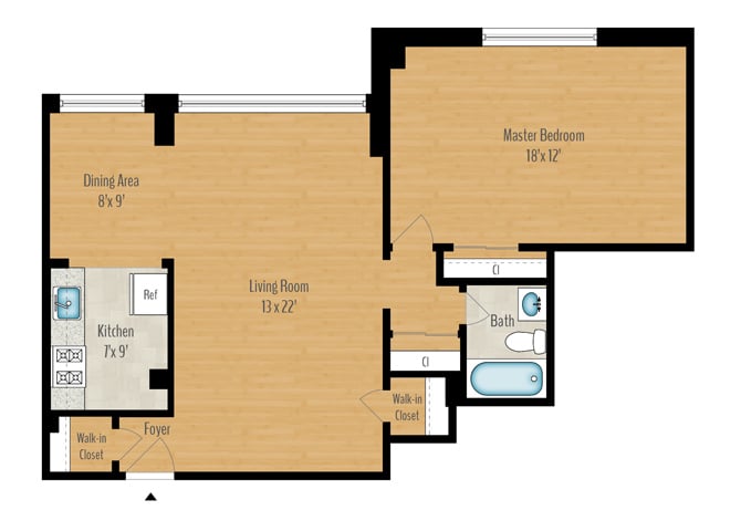 1 Bedroom Image