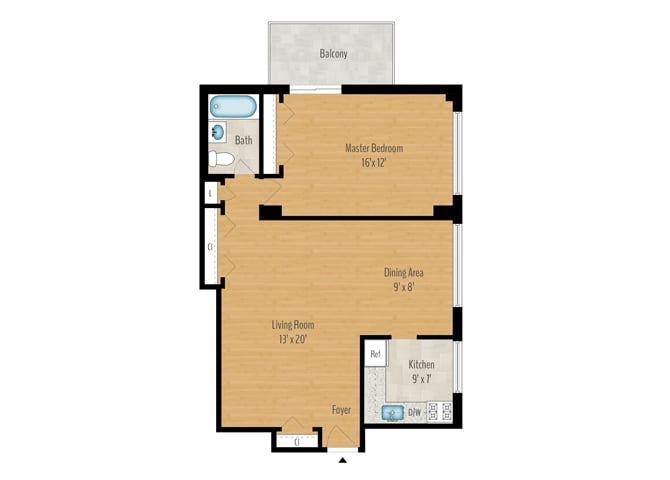 1 Bedroom Image