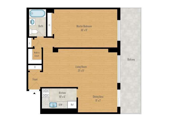 1 Bedroom Image