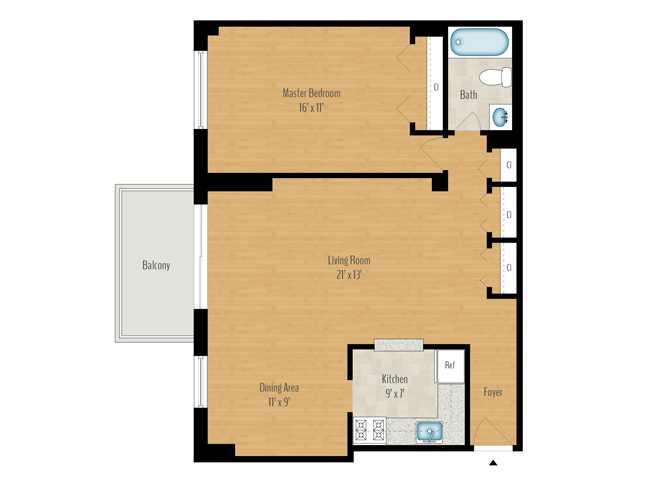 1 Bedroom Image