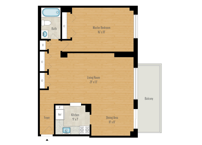 1 Bedroom Image