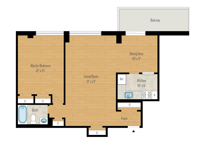 1 Bedroom Image