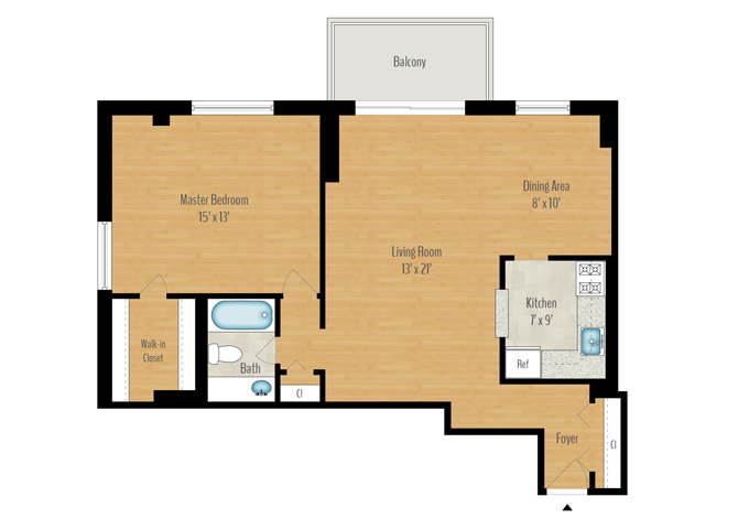 1 Bedroom Image