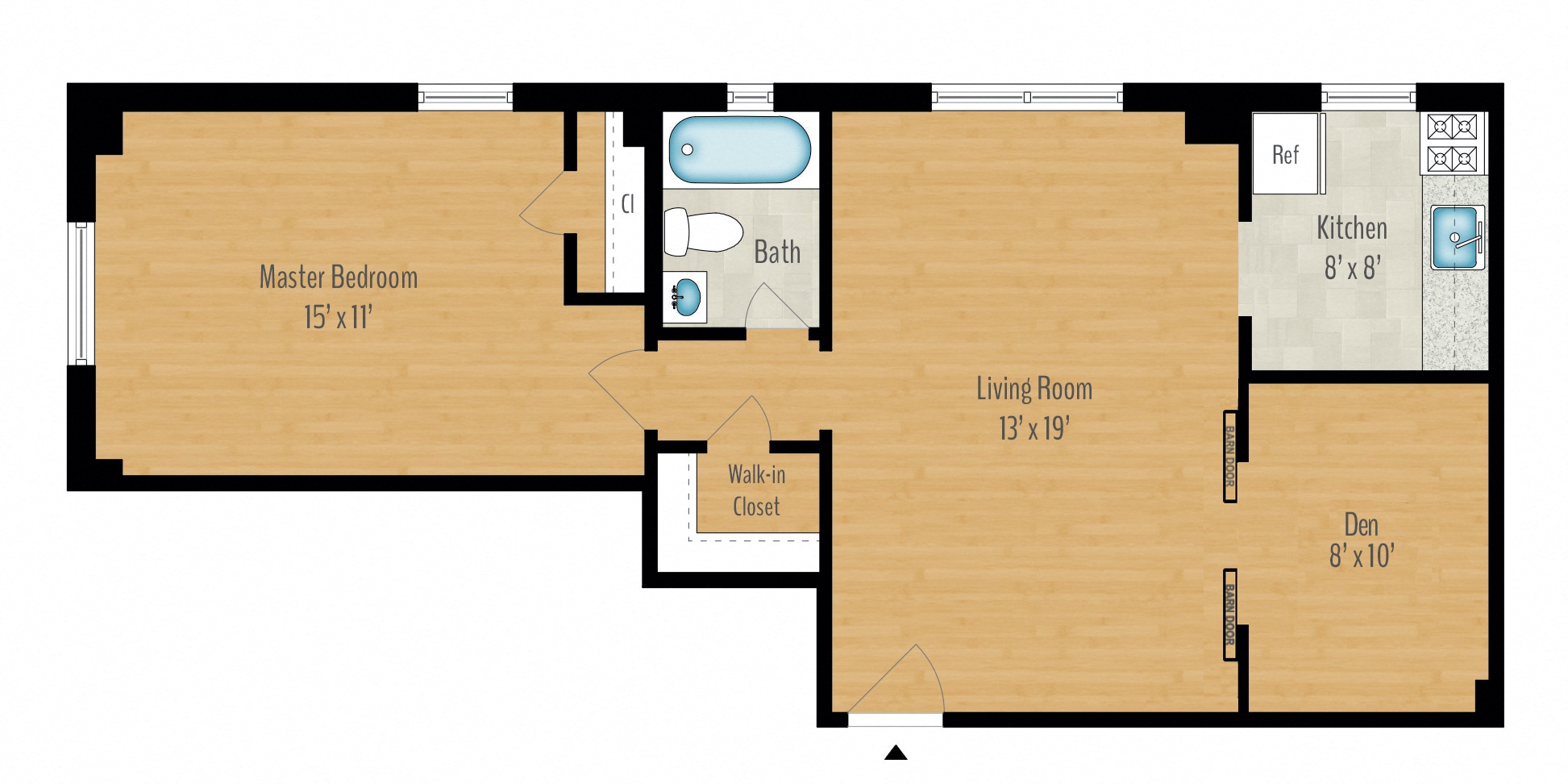 1 Bedroom + Den Image