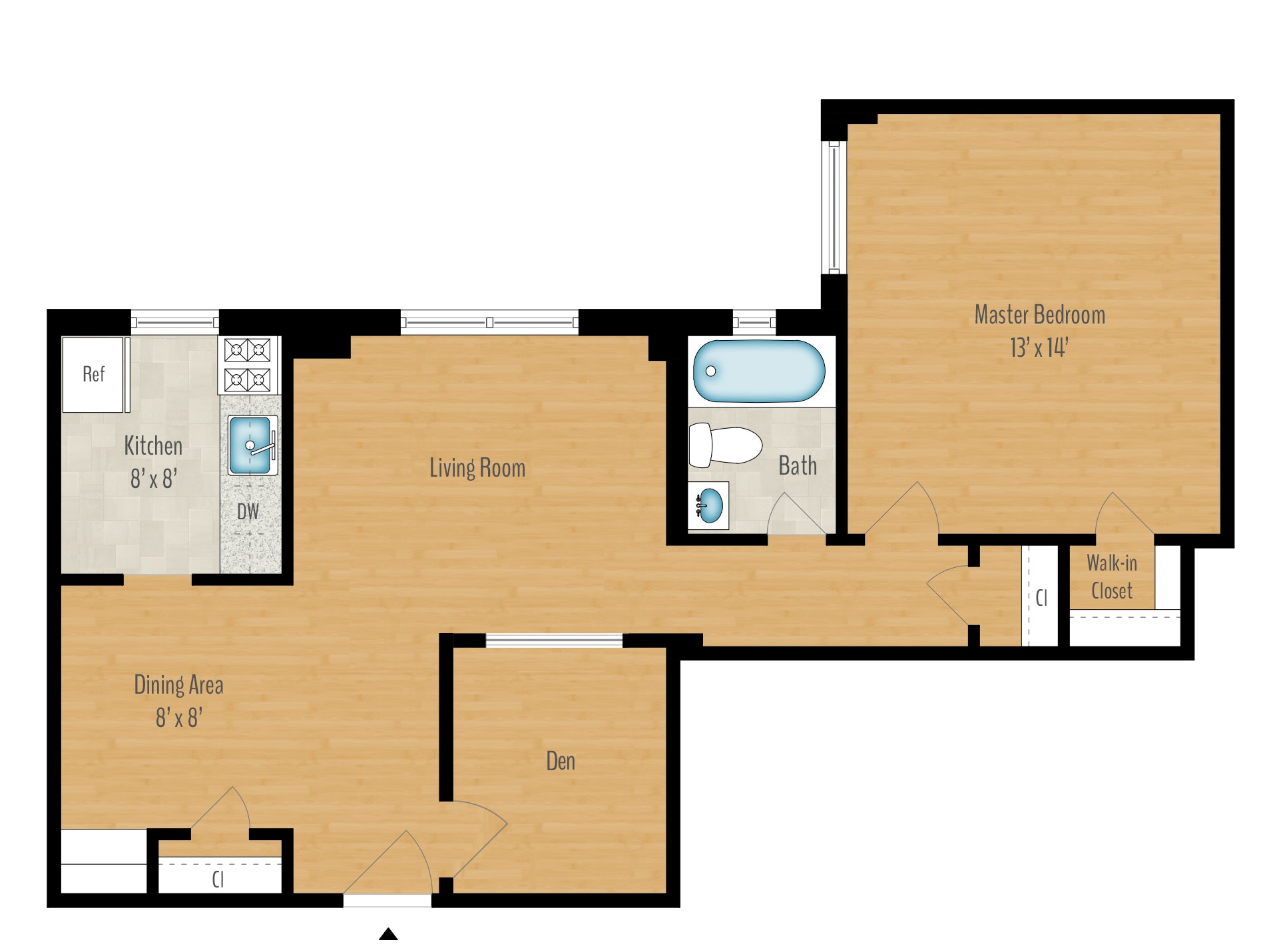 1 Bedroom + Den Image