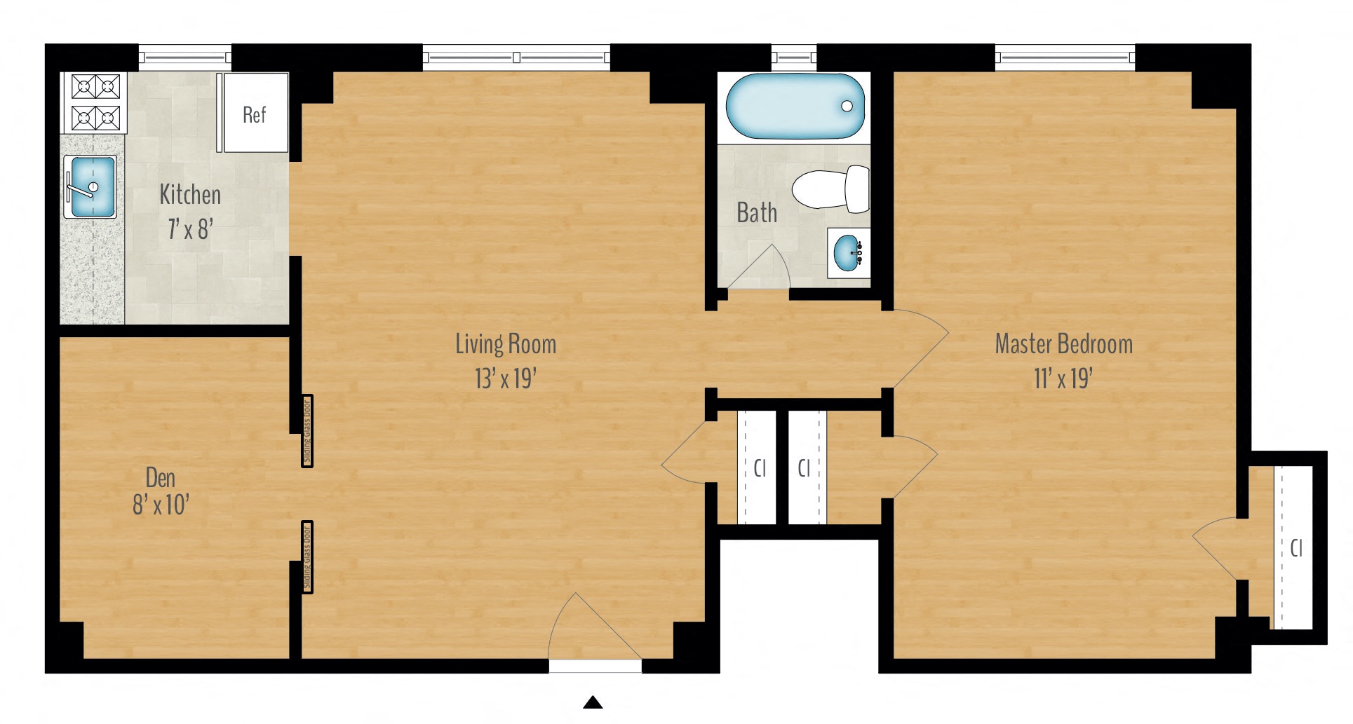 1 Bedroom + Den Image