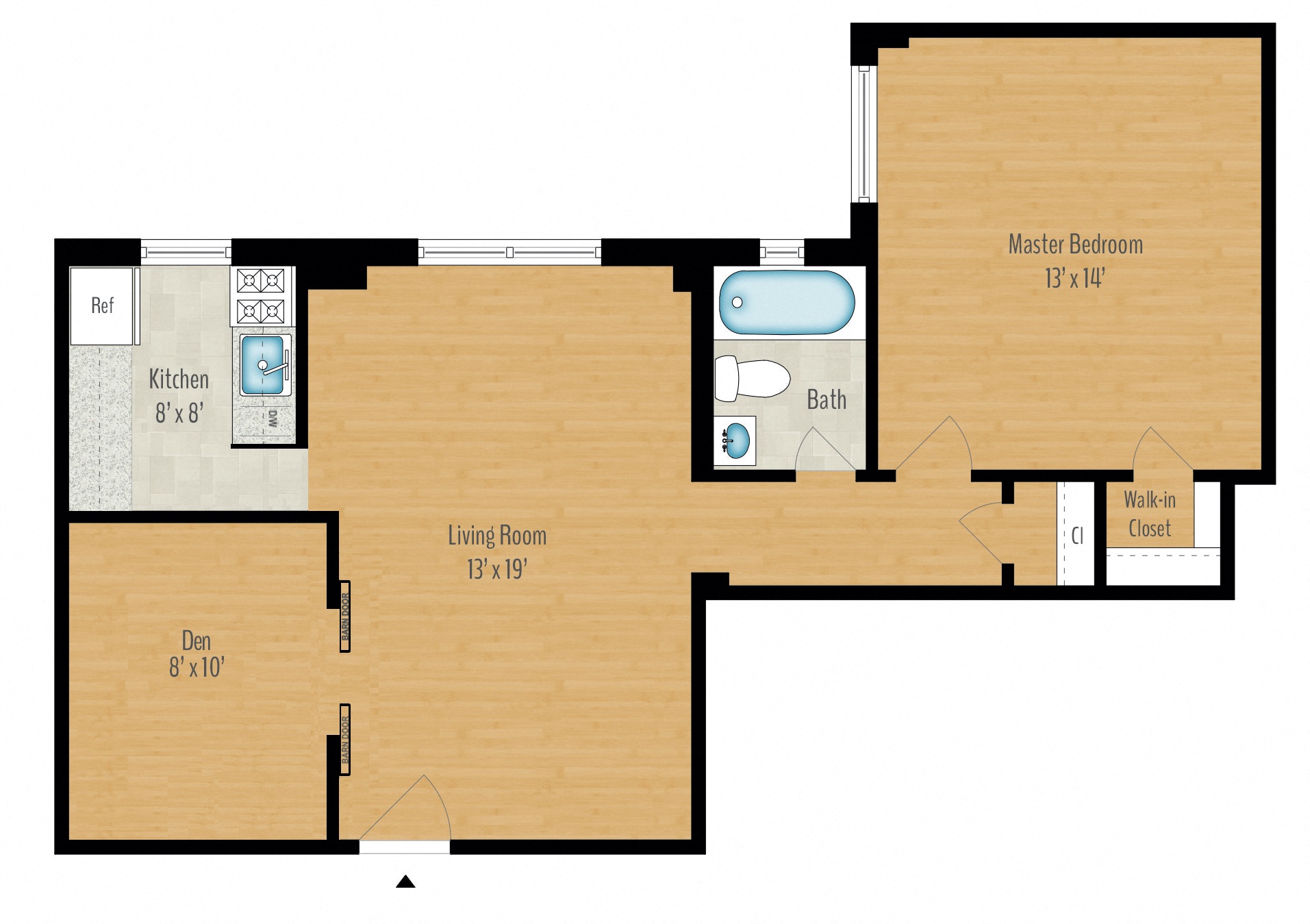 1 Bedroom + Den Image