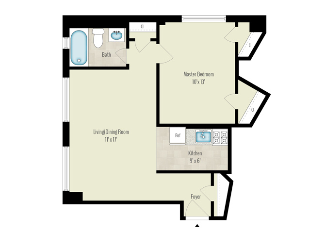 1 Bedroom Image