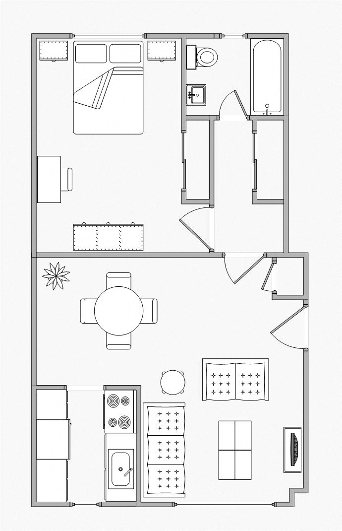 Floor Plans of Battery Lane Apartments in Bethesda, MD