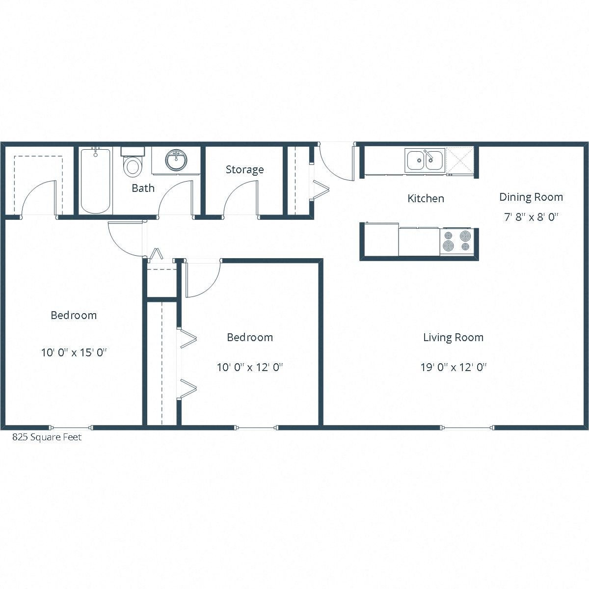Newgate Apartments | Two Bedroom Floor Plan Newgate Apartments | Two Bedroom Floor Plan