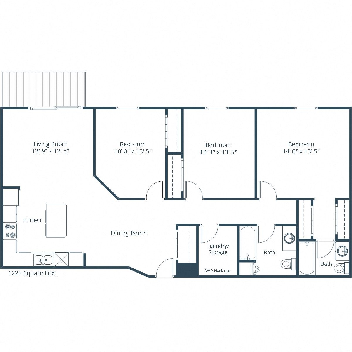 Sunset Ridge | Three Bedroom Floor Plan Sunset Ridge | Three Bedroom Floor Plan