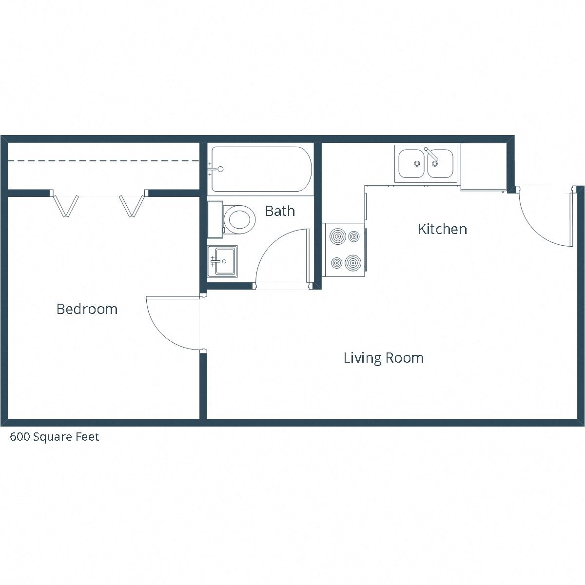 Morningside Apartments | One Bedroom Floor Plan Morningside Apartments | One Bedroom Floor Plan