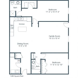 Townhomes of Charleswood | Two Bedroom Floor Plan A