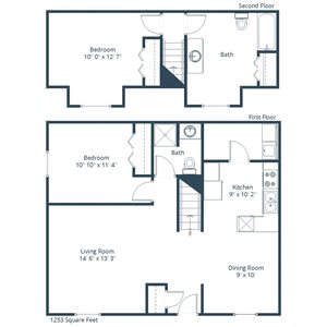 Townhomes of Charleswood | Two Bedroom Floor Plan B