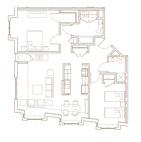 Floor Plans of The Jourdain in Minneapolis, MN