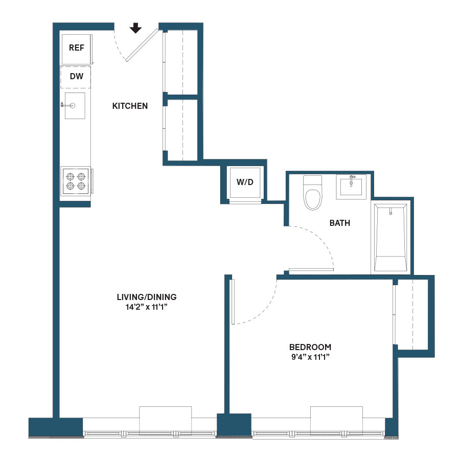 Floorplan image of apartment 0903
