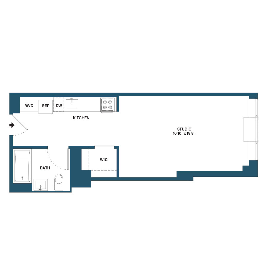 Floorplan image of apartment 0334