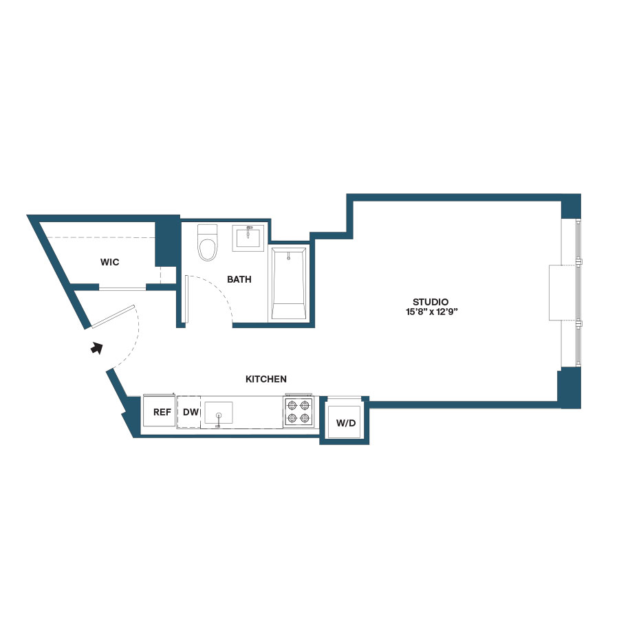 Floorplan image of apartment 0215