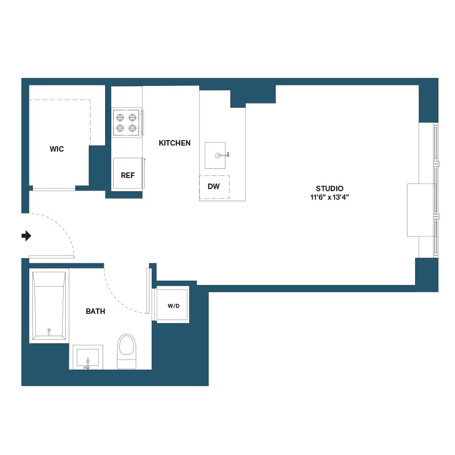 Floorplan image of apartment 0439