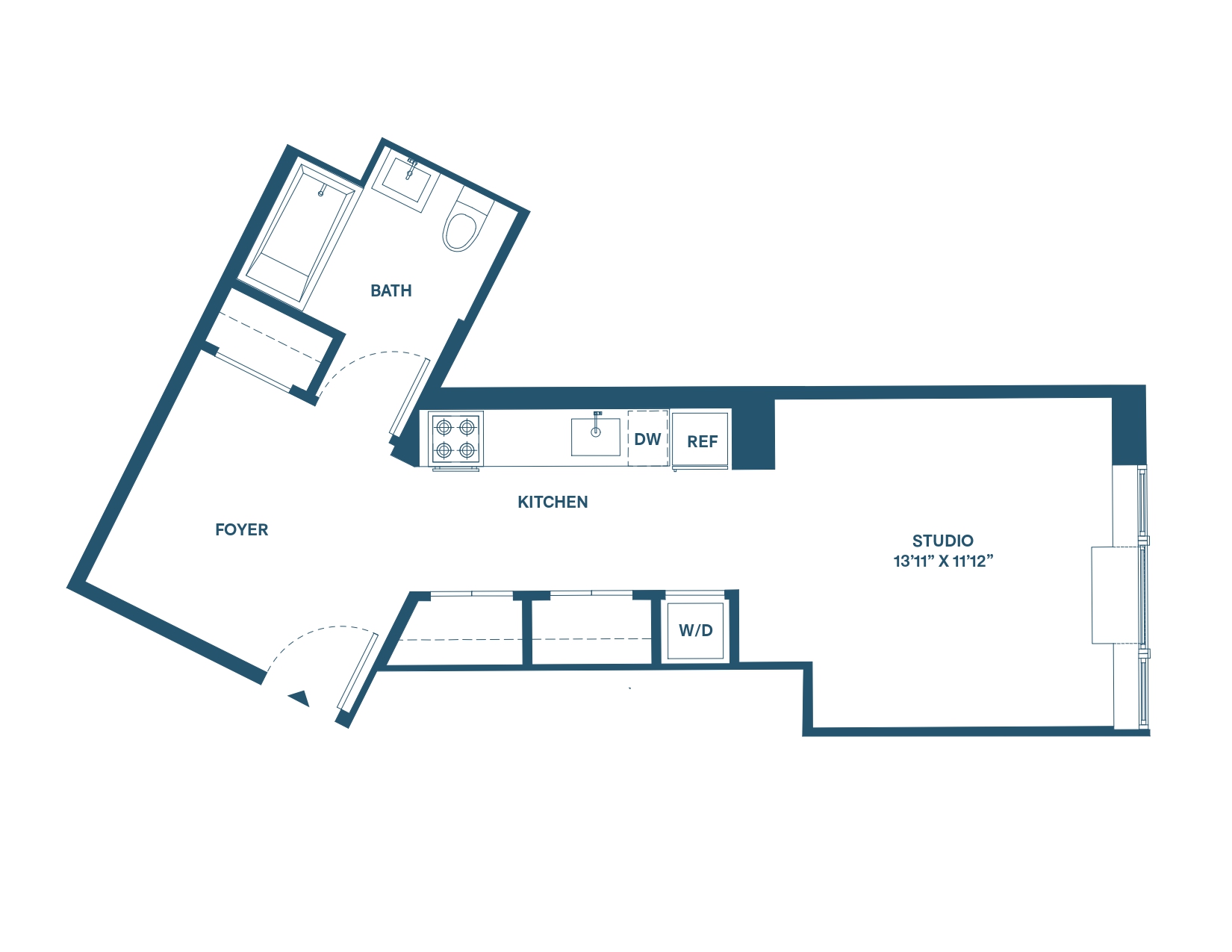 Floorplan image of apartment 0321