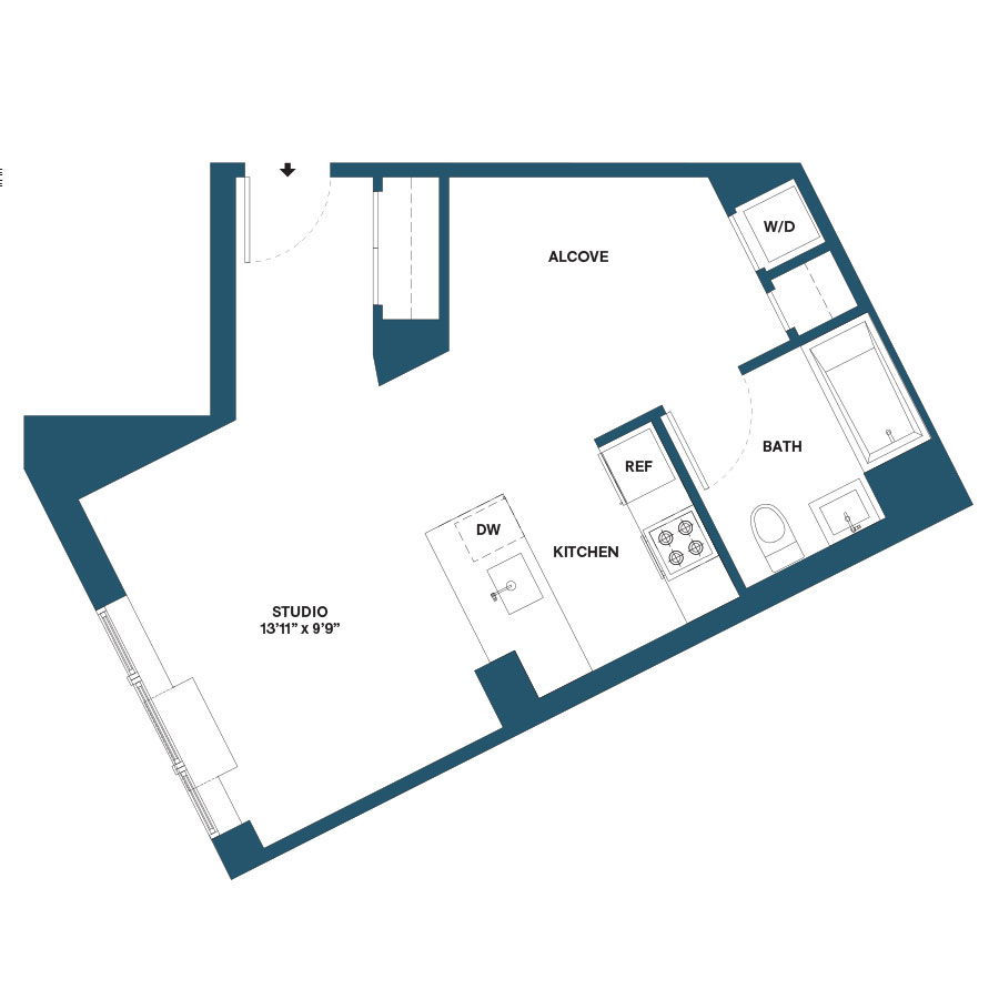 Floorplan image of apartment 0301