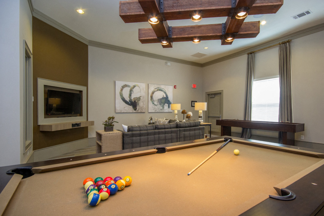 Pool table at Atria Apartment Homes, Tulsa, 74133