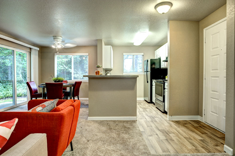 Living and Dining Area at Springfield, Renton, WA 98055
