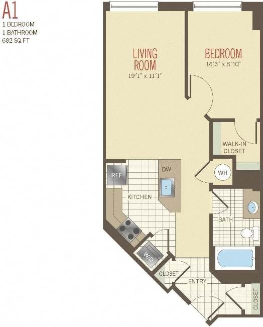 Apartment 0803 floor plan thumb
