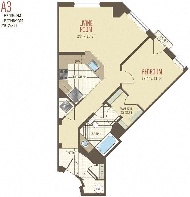 Apartment 0704 floor plan thumb