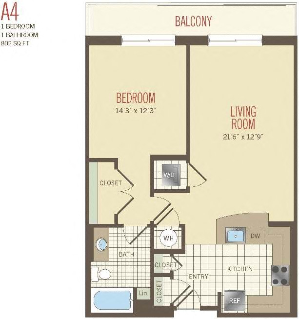 Apartment 0411 Floor plan