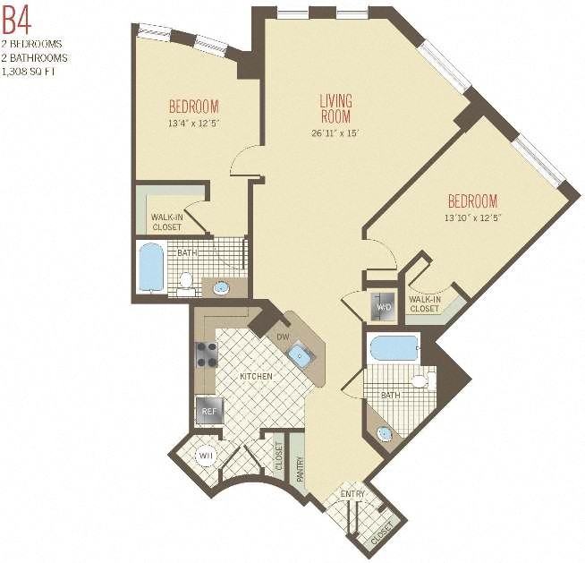 Apartment 0722 floor plan thumb