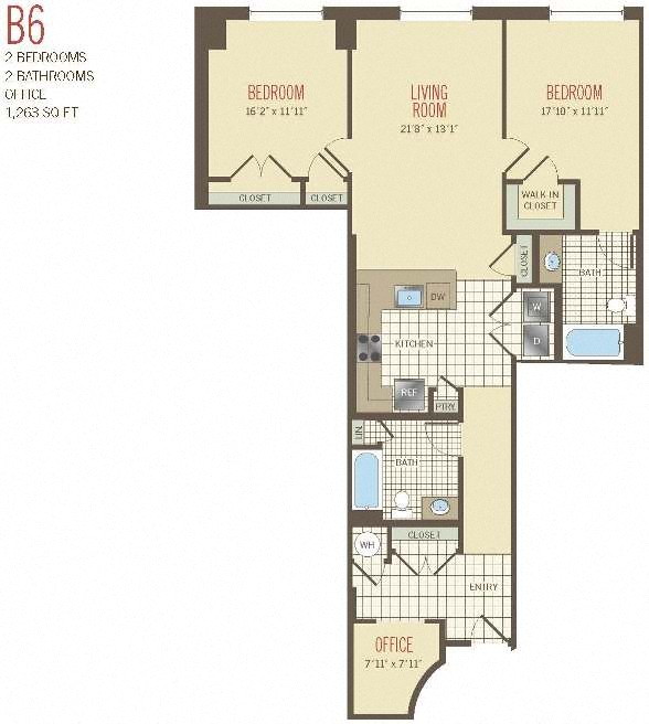 Apartment 0323 floor plan thumb