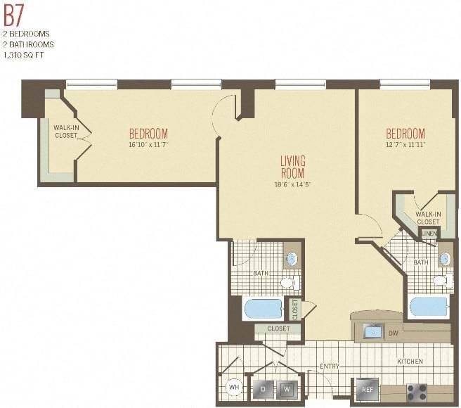Apartment 0513 floor plan thumb