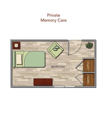 Memory Care Private Floor Plan Memory Care Private Floor Plan at Pacifica Senior Living Newport Mesa, Costa Mesa, California