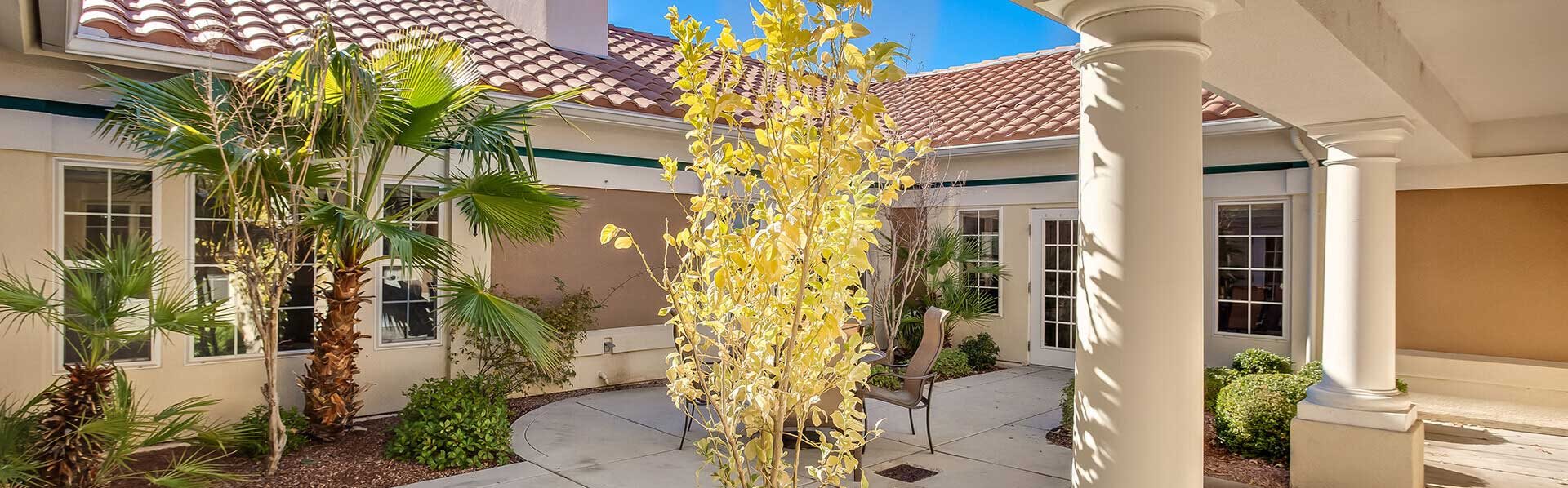 Beautiful Courtyard at Pacifica Senior Living Spring Valley, Las Vegas, 89147