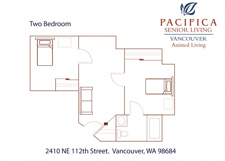 Floor Plan Layout Floor Plan Layout at Pacifica Senior Living Vancouver, Vancouver, Washington