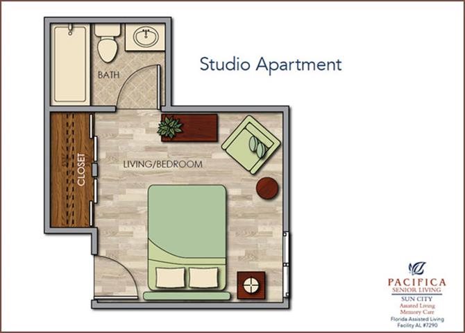 SUITE FloorPlan SUITE FloorPlan at Sun City Senior Living, Ruskin, FL