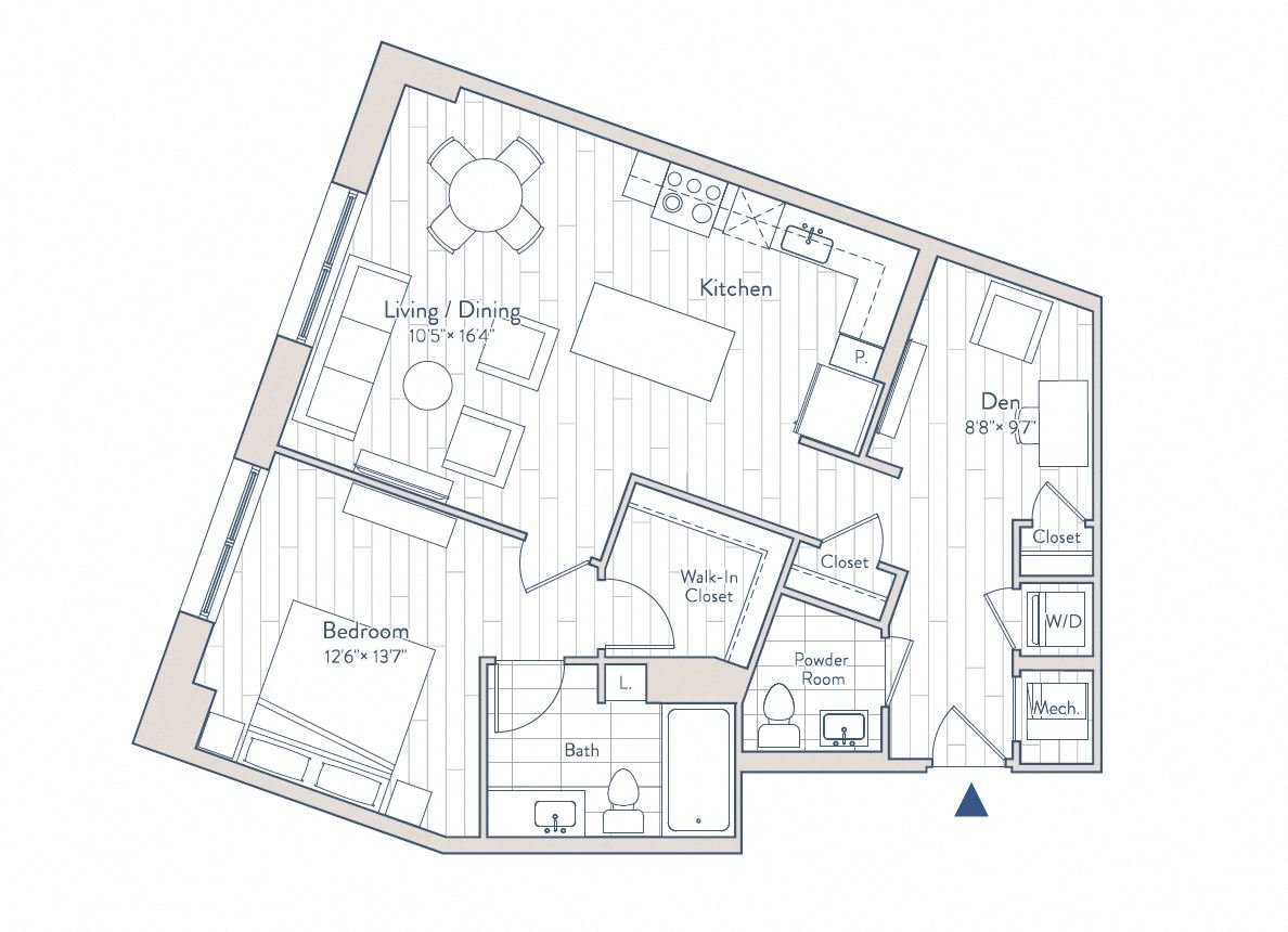 Floor plan of apartment 0823