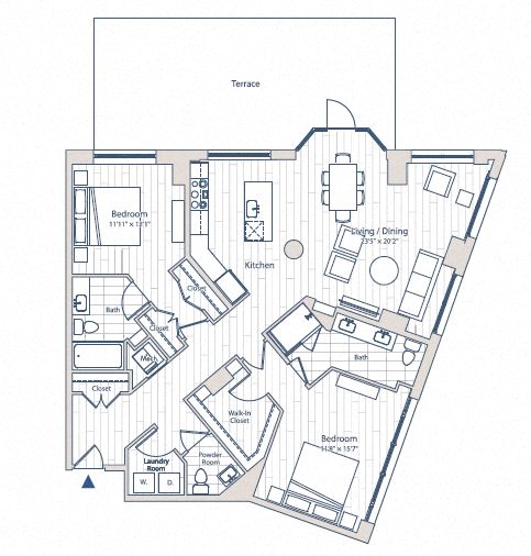 Floor plan of apartment 0125